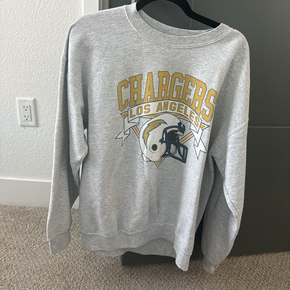 Othr Gray and Yellow Crew Neck Sweater